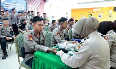 808-Personel-Polda-Jatim-dan-15-ribu-Personel-Polres-Jajaran,-Lakukan-Rikes-Sebelum-Bertugas-di-TPS